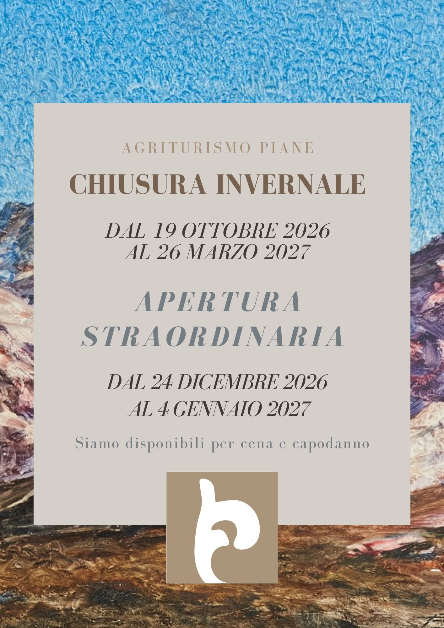 Volantino chiusura invernale